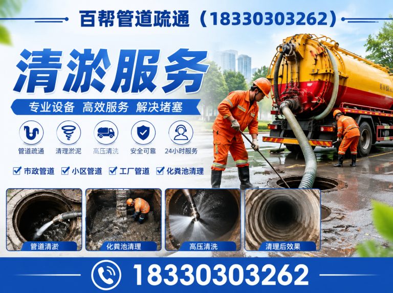 开平区百帮管道疏通展示图